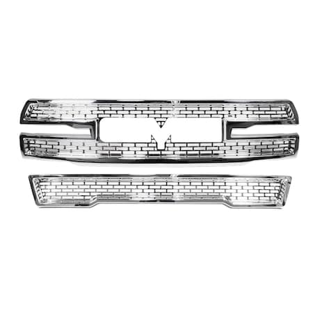 Coast2Coast GRILL INSERT, GI 21-22 GMC YUKON 2 PC CHR W/ CAM GI179C